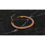 NXGOLD Designer Pink Cubic Zirconia Bracelet for Girls & Women
