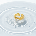 Luxury Flower Blossom Adjustable Ring with Sparkling CZ for Women