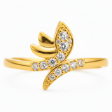 NXGOLD Delicate Butterfly CZ Fashion Ring