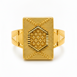 Royal Dynasty Hexagon Signet Ring For Men