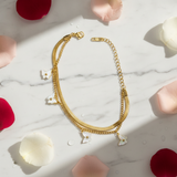 NXGOLD Double Layer Butterfly Bracelet