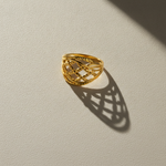 NXGOLD Elegant Interwoven Designer Ring for Women