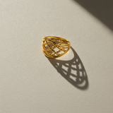 NXGOLD Elegant Interwoven Designer Ring for Women