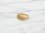 NXGOLD Luxe Triple Row Zircon Ring