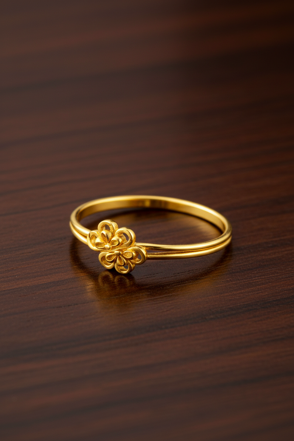 NXGOLD Designer Women’s Ring with Cute Flower Design