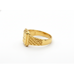 NXGOLD Premium Men’s Ring with Rectangular Engraved Design