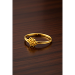 NXGOLD Delicate Floral Charm Gold Ring