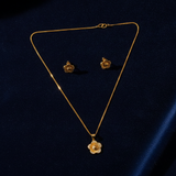 NXGOLD Floral Radiance Necklace & Earrings Set