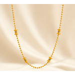 NXGOLD Bead Chain with Designer Barrel Charms for Women