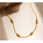 NXGOLD Bead Chain with Designer Barrel Charms for Women