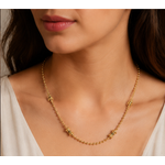 NXGOLD Bead Chain with Designer Barrel Charms for Women