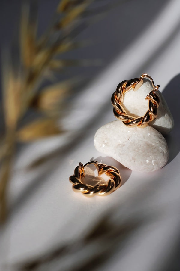 NXGOLD 9K Gold Hoop Earrings