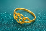 NXGOLD Floral Filigree Charm Ring