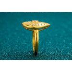 NXGOLD Royal Ruby Leaf Designer Ring