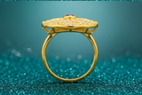 NXGOLD Celestial Ruby Crystal Statement Ring