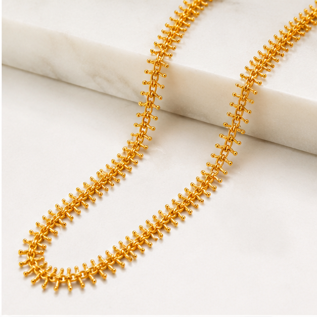NXGOLD Designer Tassel Link Chain For Women