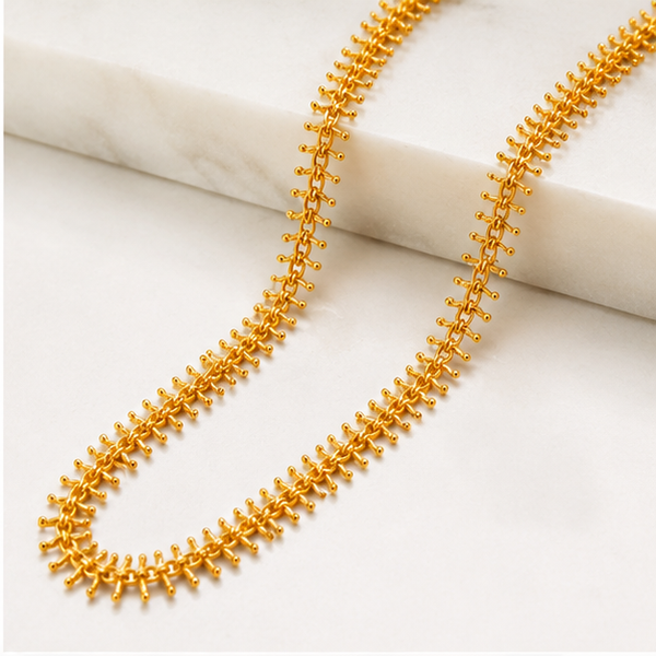 NXGOLD Designer Tassel Link Chain For Women
